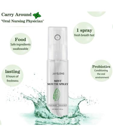 Breath Freshener Fresh Breath Essence Oral Care Spray Mouth Spray Gentle Mint Ingredients Mouth Spray for Bad Breath Refreshing and Moisturizing Bad Breath Treatment for Adults Mouth Freshener - Buy Online on GoSupps.com
