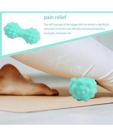 Cozlly Massage Balls Set - Spiked & Peanut Trigger Point Relief for Legs Feet & Hands | Fascia Ball for Plantar Fasciitis Pain Relief (Green) - Buy Online on GoSupps.com