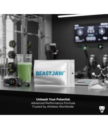 BEASTJAW Energy & Focus Gum Natural Caffeine + L-Theanine + B-Vitamins Chewing Gum Sugar Free Mint Clean Energy Supplement for Alertness & Fresh Breath (Dietary Supplement) - Buy Online on GoSupps.com
