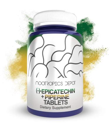 Epicatechin 90% Tablets | 200mg | 30 Count | ( )-epicatechin + 6mg Piperine to Promote Bioavailability | Promotes Cardiovascular Health | Promotes Strength + Muscle Function 30 Count (Pack of 1) - Buy Online on GoSupps.com