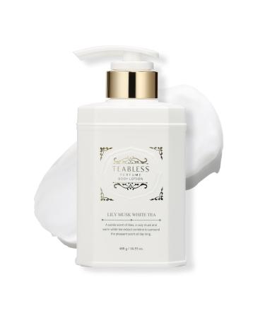 Lily Musk White Tea Perfumed Body Lotion Daily Moisturizer Body Lotion For Dry Skin & Sensitive Skin Non-Greasy Slow Aging Floral Musk Scent Korean Skin Care Lily Musk 16.9 Fl Oz (Pack of 1)