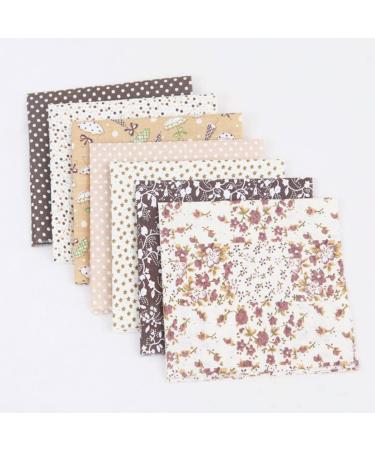 NUOBESTY 5 Bulk Fabric Floral Squares Patchwork Bjd Doll Craft Cloth Diy Sewing Cloth Sheet Quilt Cover Charm - Buy Online on GoSupps.com