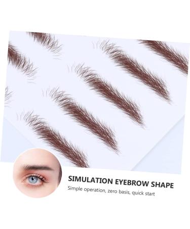 FOMIYES 8 Pcs Eyebrow Stickers Waterproof Stickers Authentic Fake Eyebrows Water Transfer Eyebrow Sticker 4d - Buy Online on GoSupps.com