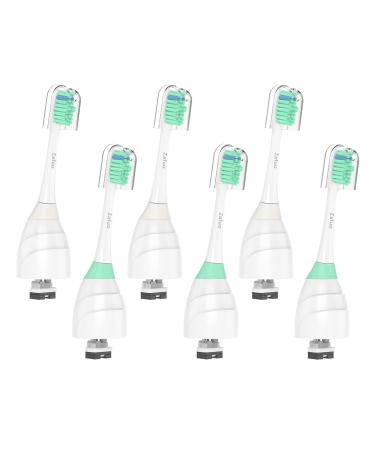 Replacement Heads for Philips Sonicare Toothbrush E-Series Perfectly Compatible with Phillips Sonic Care Screw-on Toothbrushes E Series Essence Xtreme Elite Advance and CleanCare 6 Pack