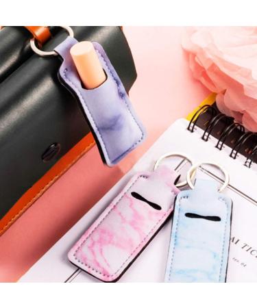 Pengxiaomei 3 Pcs Marble Chapstick Holders - Valentine's Day Gift for Women (Pink Blue Grey) - Buy Online on GoSupps.com
