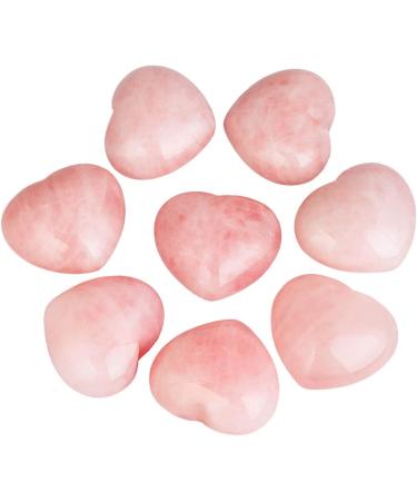 Nupuyai Rose Quartz Heart Palm Worry Stone 45mm - Chakra Reiki Healing Crystal Love Stone for Home Decoration - Buy Online on GoSupps.com