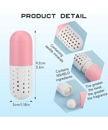 3 Pairs Shoe Fresheners - Reusable Sneaker Deodorizer Balls Capsules for Sports Shoes - Long Lasting & Easy to Use - Pink & Blue - Buy Online on GoSupps.com