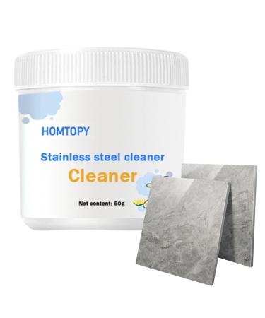 Stainless Steel Pot Cleaner | Stove Cleaning Powder Pot Scale Remover Removes Tile Dirt Stove Grease Cookware Stains for Faucet Dirt Haoying 100g