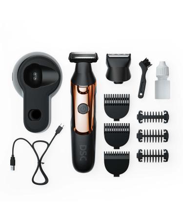 Dollar Shave Club Double Header Electric Trimmer - 2-in-1 Beard Trimmer and Body Groomer | Waterproof Black Electric Razor - Buy Online on GoSupps.com
