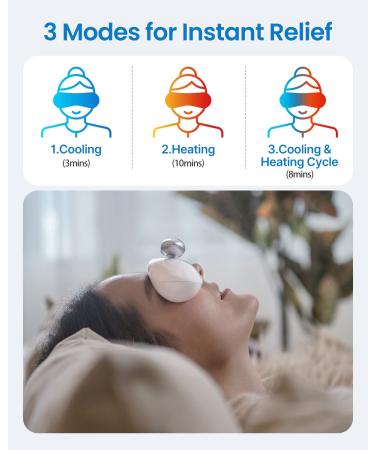 RENPHO Eye Spa Pods - 2023 Heating & Cooling Eye Care Device for Puffy Eyes | Eye Beauty Products for Relaxation and Anti-Aging | Cold Eye Machine and Wrinkle Reduction | Women's Birthday Gift - Buy Online on GoSupps.com