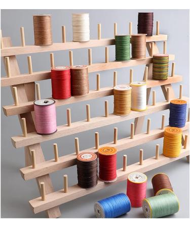 BAENRCY 2-Pack Wooden Thread Holder Sewing and Embroidery Thread Rack - 60-Spool Organizer with Hook - Buy Online on GoSupps.com