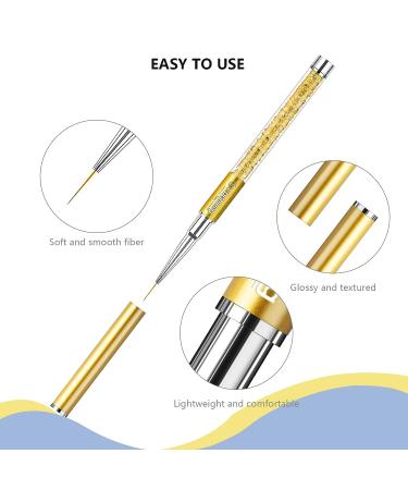 Nail Art Brushes Set - 7Pcs for Salon & Home Manicure - Liner Brush & Double-ended Pen - Various Sizes - Colorful - Buy Online on GoSupps.com