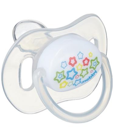Mebby 92526 Anatomical silicone pacifier boy 6+ months with abstract motif - 1 piece
