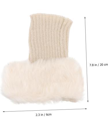 Shop Besportble Fluffy Boot Covers for Women | Trendy Fur Top Cuff & Acrylic Socks - International Shipping - Buy Online on GoSupps.com