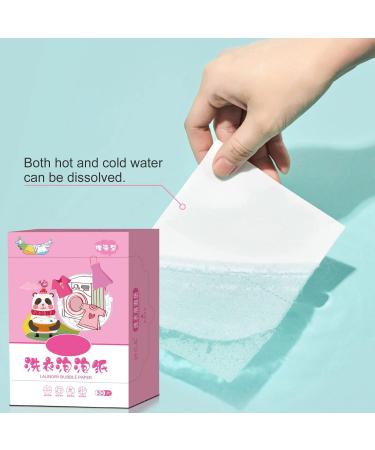 Laundry Sheets 30Loads Fragrance Free Quick Dissolving Compact Size Laundry Paper Pink 1 Pack 1 Pack Pink - Buy Online on GoSupps.com