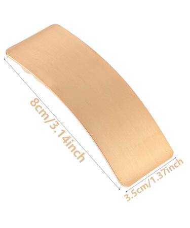 Elegant Vintage Large Hair Clips for Women - Retro Feather Hair Accessories & Metal Needles - Gold Rectangular Hairpins for All Hairstyles - Buy Online on GoSupps.com