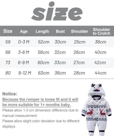 Vine Baby Hooded Romper | Cotton Thicken Jumpsuit Outfit | Unisex | 6 Months - Buy Online on GoSupps.com