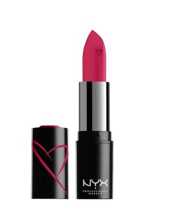 NYX Shout Loud Satin Lipstick - Cherry Charmer (Red Fuchsia) - Infused with Shea Butter - Buy Online on GoSupps.com