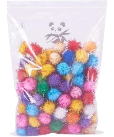 PandaHall 100 Pcs Assorted Multicolor Pom Poms 25mm - DIY Arts & Crafts Decorations - Buy Online on GoSupps.com