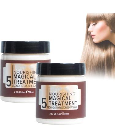 Vikada Traitement magique nourrissant 5 secondes pour restaurer les cheveux doux traitement avanc des racines mol culaires des cheveux (2 pi ces)