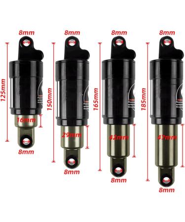 JFOYH Bicycle Coil Shock Suspension Rear Shock Absorber 150mm/750lbs for MTB/E-Bike/Scooter - Buy Online on GoSupps.com