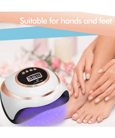 180W Professional UV Nail Lamp with 57pcs Lamp Beads | Fast Curing Nail Dryer | 4 Timers Gel Nail Light | for Gel Nail Polish Kit | Home Salon Nail Art Tools - Buy Online on GoSupps.com