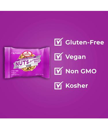 Betty Lou's Chocolate Hazelnut Energy Balls - Vegan, Gluten Free, Non GMO, High Fiber, No Refined Sugar | Healthy Snacks for Adults and Kids | Individually Wrapped (12 Pack) - Buy Online on GoSupps.com