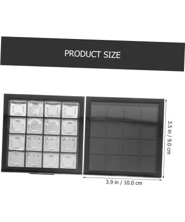 Mikinona 2pcs Eye Shadow Box Black Eyeshadow Clear Makeup Tools Eyeshadow DIY Pallet Travel Supplies Lipstick - Buy Online on GoSupps.com