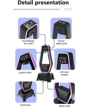 350ML Aroma Diffuser with 7 Colors & Rain Sounds - Cool Mist Humidifier for Home & Bedroom - Buy Online on GoSupps.com