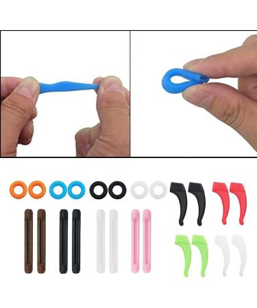Silicone Eyeglass Temples & Ear Hooks - 12 Pairs Eyeglass Holders for Secure Fit | International Shipping Available - Buy Online on GoSupps.com