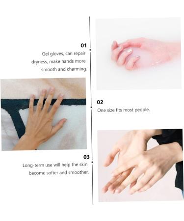 Beavorty 2 Pairs Gel Moisturizing Gloves moisturizing Gel Gloves Hand Lotion Gloves Beauty Gloves Hand Care Gloves Flex Tools Soft Elastic Hand Gloves Beauty Tools Elastic Gloves spa Crack - Buy Online on GoSupps.com