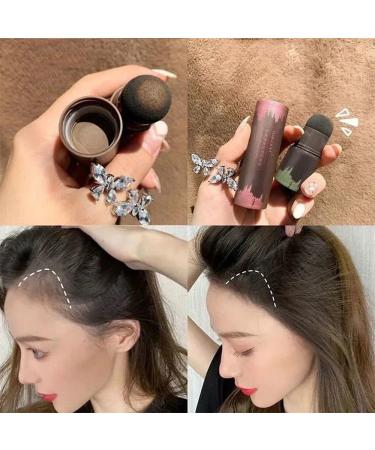 2PCS Hairline Powder Stick for Root Touch Up - Waterproof Hair Shadow Powder in Dark Brown Shade for Gray Hair Coverage and Thin Hair - Hair Filler Powder with Shading Sponge Pen - Buy Online on GoSupps.com