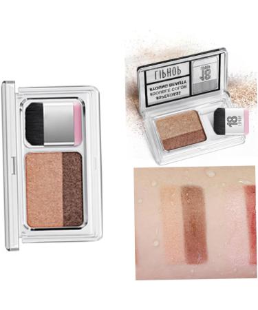 Puzzled eye shadow double colors with durable waterproof eyes for pearl camel for beginners beauty products - Buy Online on GoSupps.com