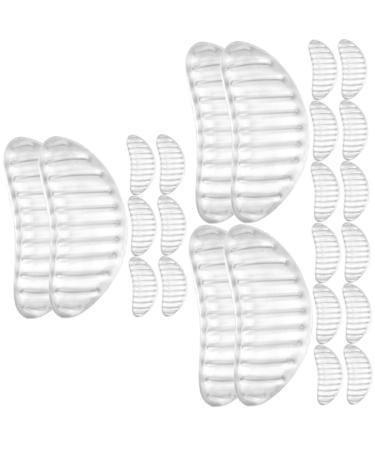 FRCOLOR 12 Pairs Striped Arch Pads Forefeet Gel Pads Nonslip Support Pad Gel Support Insoles for Men Foot Arch Supports Cushioning Pad Pads Mens Gel Sole Pad Sole of Foot Women's