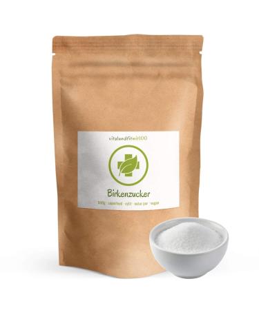 Birch sugar - xylitol/xylitol - 500 g - very low glycemic index - fewer calories than conventional sugar - well soluble - 100% vegan and purely - gluten -free lactose -free - without an auxiliary and additives - Buy Online on GoSupps.com