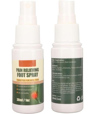 2pcs 30ml Foot Pain Relief Spray for Temporary Nerve Stress in Hands and Feet - Buy Online on GoSupps.com