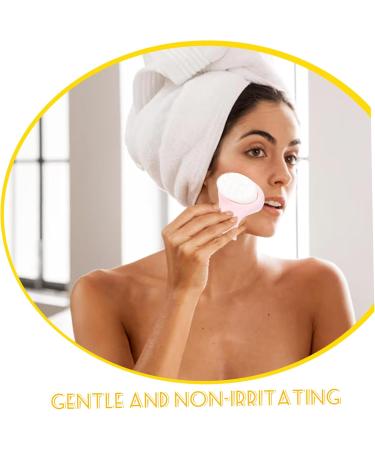 Ipetboom Double-sided Silicone Facial Cleansing Brush Face Facial Scrubber Manual Facial Cleansing Brush Facial Exfoliator Facial Brush Tool Soft Fur Man-made Fiber Plastic - Buy Online on GoSupps.com