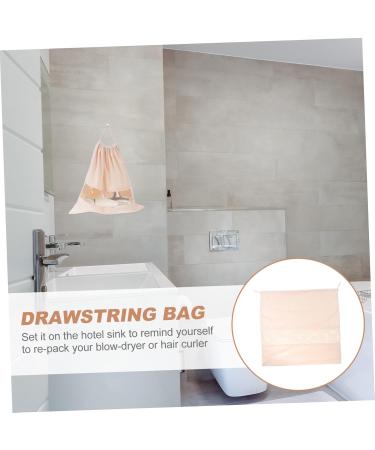 Baluue 2 Pcs Hair Dryer Storage Bag Drawstring Storage Bags with Window Travel Drawstring Bag Pvc Beige - Buy Online on GoSupps.com