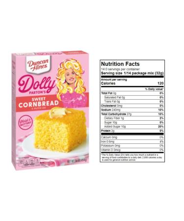 Duncan Hines Dolly Parton's Cornbread and Biscuit Mix Bundle  Includes One (1) 16 oz Buttermilk Biscuit Mix  One (1) 16 oz Sweet Cornbread and Muffin Mix  and One (1) Spatula (style may vary) - Buy Online on GoSupps.com