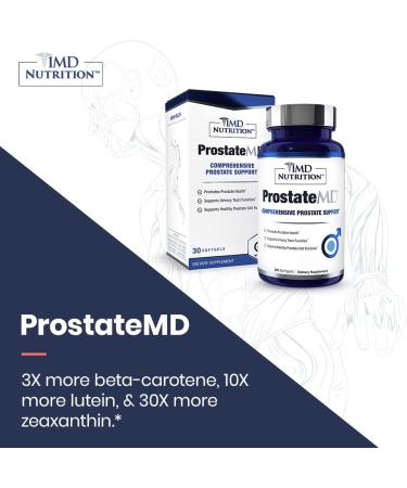 1MD Nutrition ProstateMD Saw Palmetto Supplement | Prostate Support for Urinary Tract Health | 30 Day Supply 30 Count - Buy Online on GoSupps.com