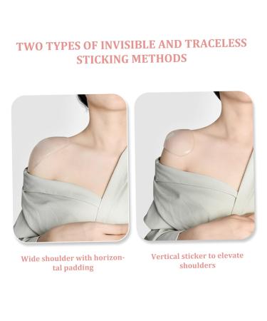 Silicone Shoulder Pads for Women | Anti-Slip Self-Adhesive Invisible Push-Up Enhancer | Reusable Height Increase | 1 Pair - Buy Online on GoSupps.com