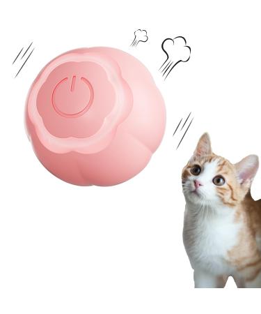 Peticularz cat toys self-employment electrical Powerball 2.0 for cats interactive wloom intelligence cat ball magic ball (pink with petals) flower pink