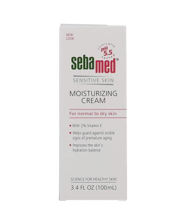 Sebamed Moisturizing Face Cream 3.4 fl oz with Vitamin E for Sensitive Skin - Dermatologist Recommended - Long Lasting Hydration - Buy Online on GoSupps.com