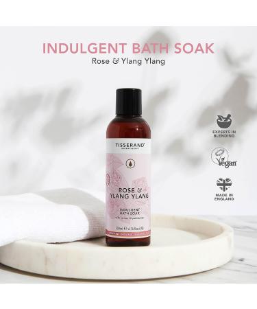 Tisserand Aromatherapy Rose & Ylang Ylang Bath Soak - 100% Natural Pure Essential Oils - 200ml - Buy Online on GoSupps.com