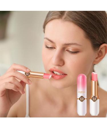 Moisturizing Lip Balm | Color Changing Lip Gloss Balm Lip Care Moisturizer Peach Flavor | Nourishing & Long Lasting Repairing Balm for Chapped Dry & Neamou Lips - Buy Online on GoSupps.com