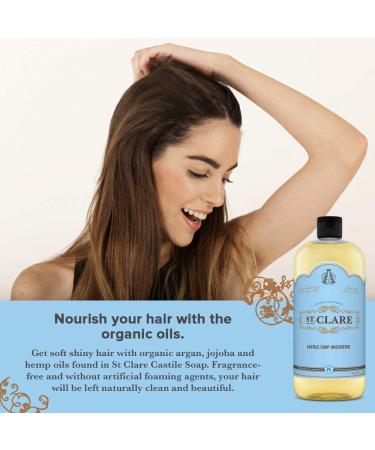 St. Clare Unscented Castile Soap 32 oz - Natural & Gentle Soap - Buy Online on GoSupps.com