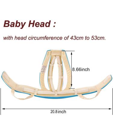 IULONEE Baby Helmet Toddler Protective Hat - Adjustable Safety Headgear for Infants - Cotton Material - Blue - Buy Online on GoSupps.com