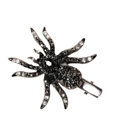 LALAFINA Spider Hairpin Kid Hair Accessories Hair Barrettes for Women Black Spider Hair Clip Halloween Bag Stuffer Black Hair Accessories Alloy Rhinestone Miss Filler Artificial