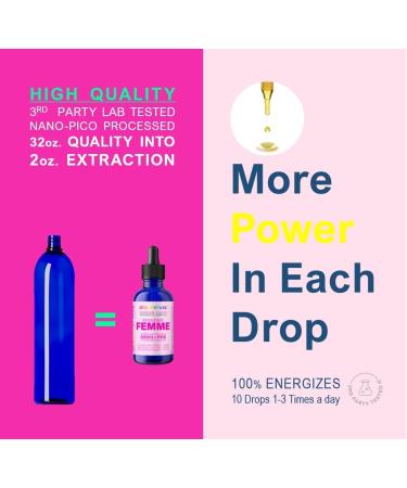 Wonder Femme Plant-Based Menopause Relief Tincture | 100% Natural Hormone Balance Supplement for Hot Flashes & Women s Health | 17 Herbal Ingredients - Buy Online on GoSupps.com