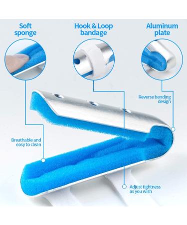 Aluminum Finger Splint - Metal Support Brace for Broken Fingers & Arthritis - 3 Sizes Pack | 1 Count - Buy Online on GoSupps.com